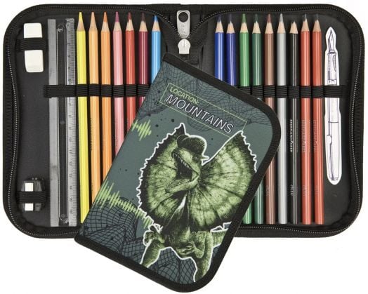 Комплект ученическа раница Undercover Jurassic World, модел 2024, ергономик