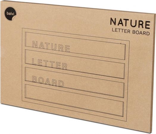 Дървена дъска с букви, цифри и символи Balvi