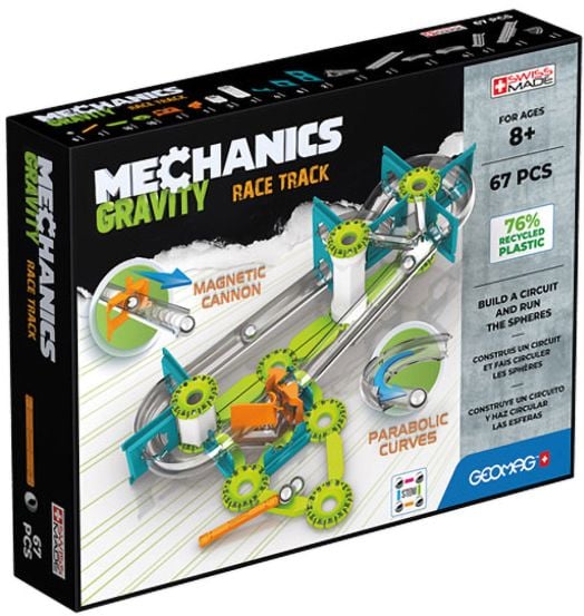 Магнитен конструктор Geomag Mechanics Gravity Re Race Track, 67 части