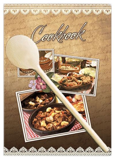 Бележник за рецепти Lastva Retro с дървена лъжица