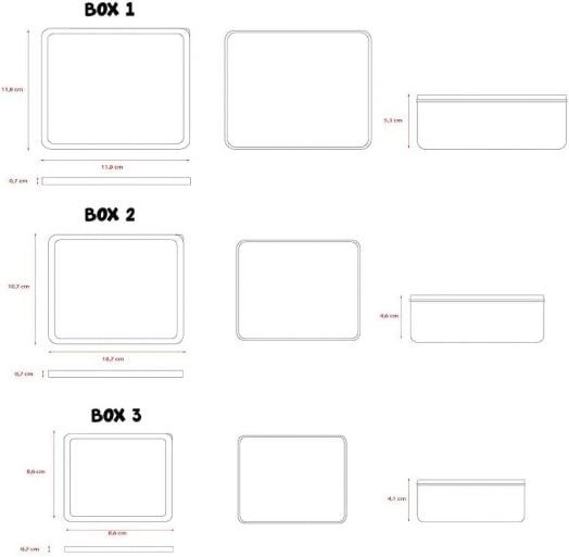 Комплект кутии за храна Vadobag Stitch Fresh Bites, 3 бр.