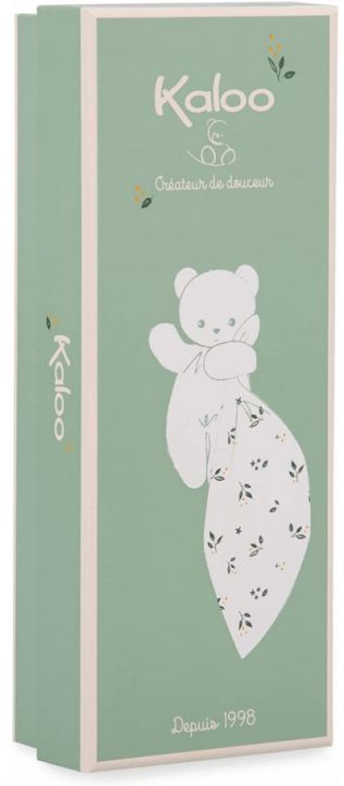 Плюшена играчка Kaloo - Мече с розово одеялце