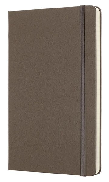Класически кафяв тефтер Moleskine Classic Earth Brown с твърди корици и нелинирани страници