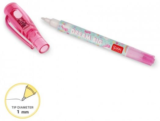 Химикалка с невидимо мастило Legami - Unicorn