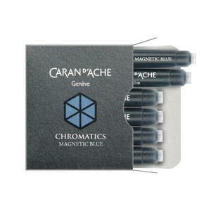 Патрончета за писалка Caran D'Ache Chromatics 6 бр. - магнетично синьо