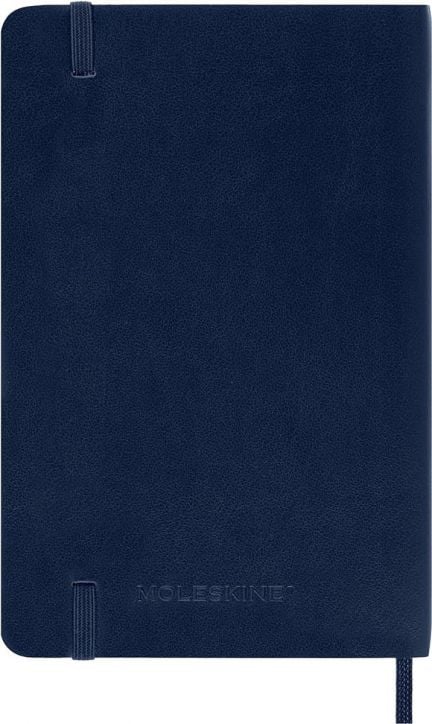Джобен тъмносин тефтер Moleskine Classic Sapphire Blue с меки корици и линирани страници