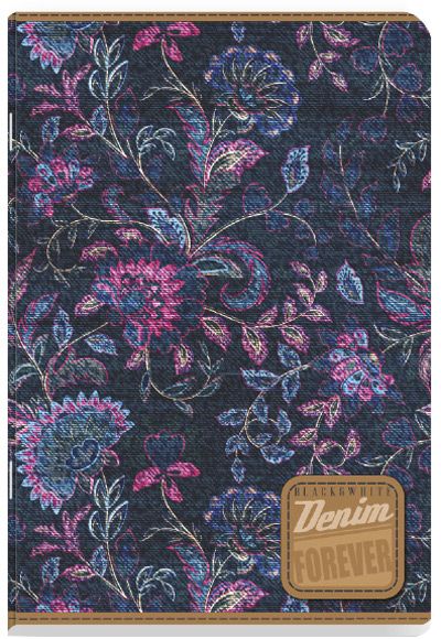 Тетрадка Blach & White Denim А4, 60 листа - широки редове