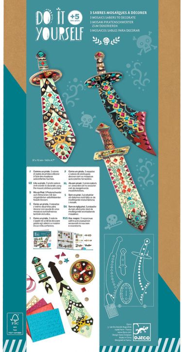 Творчески комплект Djeco - Направи пиратска сабя