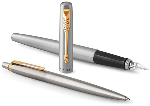 Комплект Parker - Химикалка и писалка Jotter Stainless Steel GT
