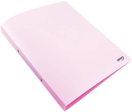 Класьор с 2 ринга Spree Pastel A4, розова