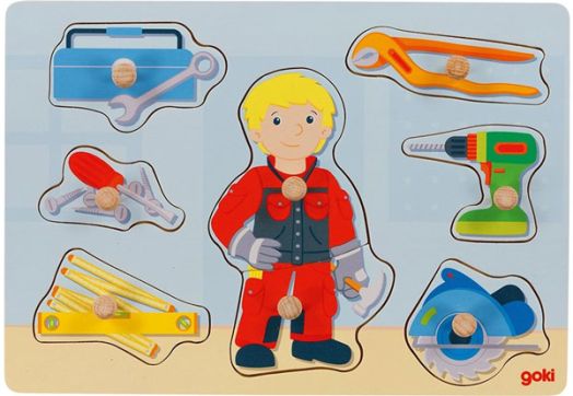 Пъзел с дръжки Goki - Майстор