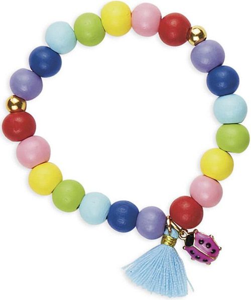 Творчески комплект Janod - Направи бижута с дървени мъниста