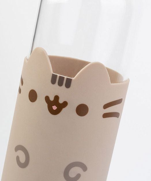 Стъклена бутилка за вода Grupo Erik - Pusheen The Cat, 500 мл.