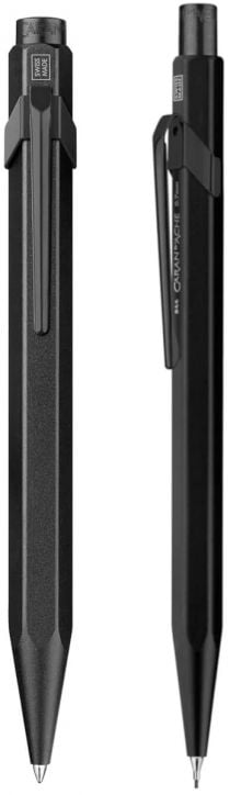 Комплект химикалка и автоматичен молив Caran d'Ache 849 Black Code