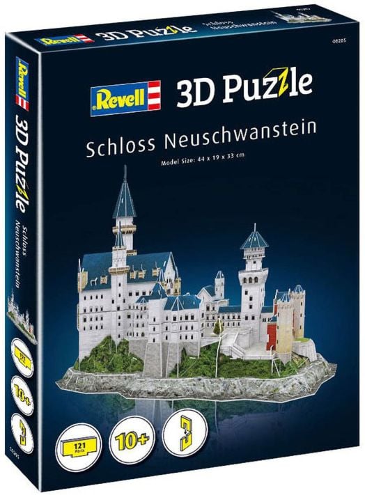 3D пъзел Revell - Замъкът Нойшванщайн, 121 части