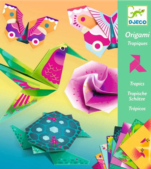 Творчески комплект Djeco Оригами: Tropics