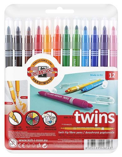 Двувърхи флумастери Koh-I-Noor