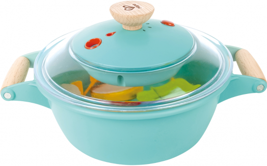 Детски готварски комплект Hape - Уред за готвене на пара и супа