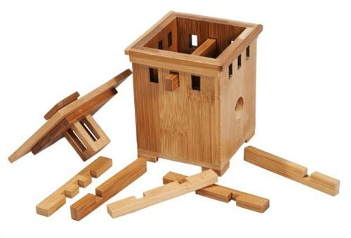 3D пъзел от бамбук - Сейф