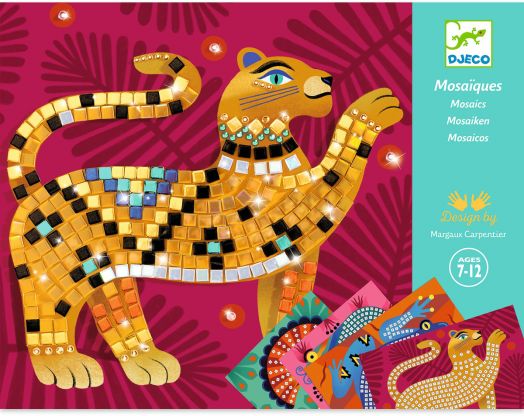 Творчески комплект Djeco: Мозайка дълбоко в джунглата