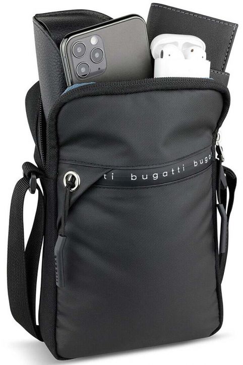 Чанта за през рамо Bugatti Blanc DeLight, черна