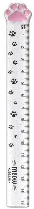 Линийка Legami Meow, 15 см.