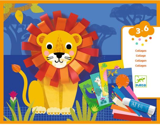 Креативен комплект Djeco - Колажи за деца
