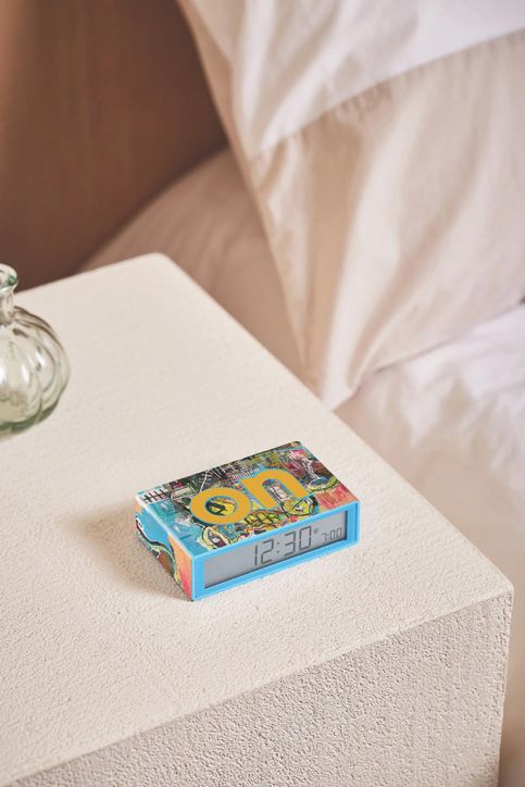 Смарт часовник с аларма Lexon x Jean-Michel Basquiat, Flip+ Skull