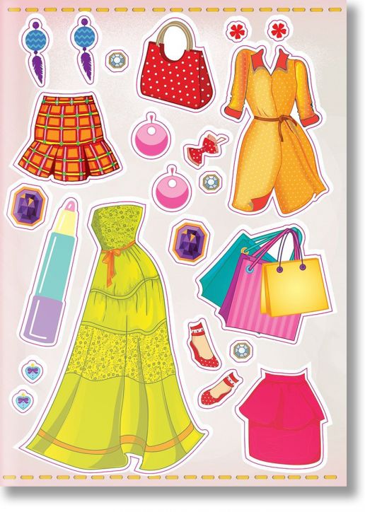 Модни звезди + 120 стикера, момиче с руса коса