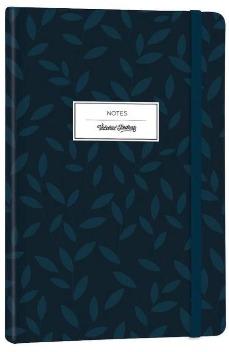 Тефтер Victoria's Journals Smyth Flexy Art Black A5 с твърди корици, 96 листа