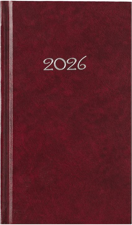 Бордо джобен тефтер-органайзер Слим 2026