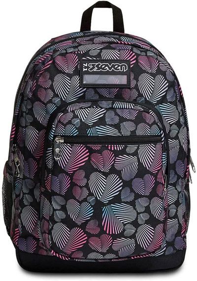 Ученическа раница Seven Freethink Jet 2022 с две отделения и USB порт