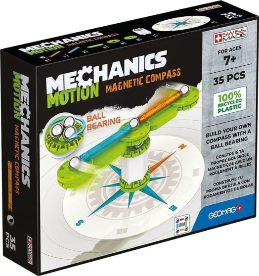 Магнитен конструктор Geomag Mechanics Motion Compass, 35 части