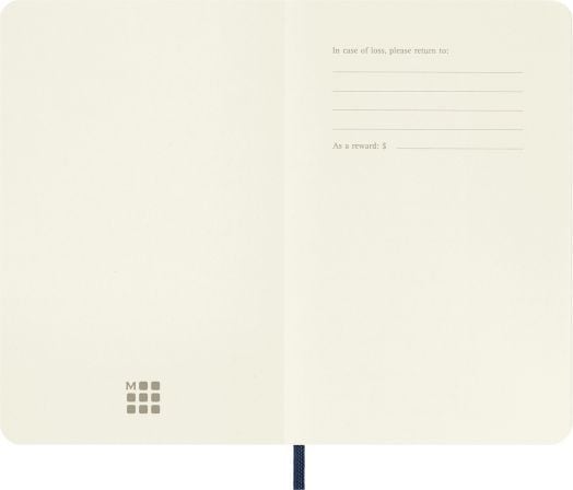 Джобен тъмносин тефтер Moleskine Classic Sapphire Blue с меки корици и нелинирани страници