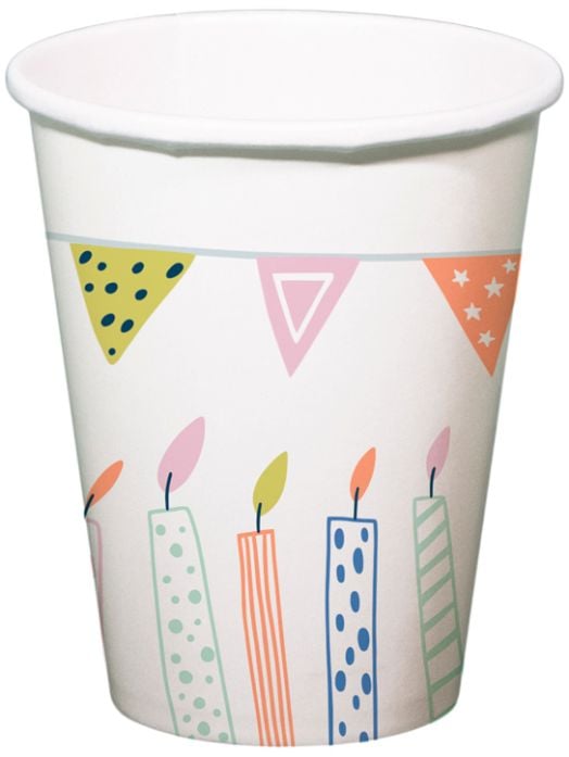 Чашки Folat - Happy Birthday, 10 бр.