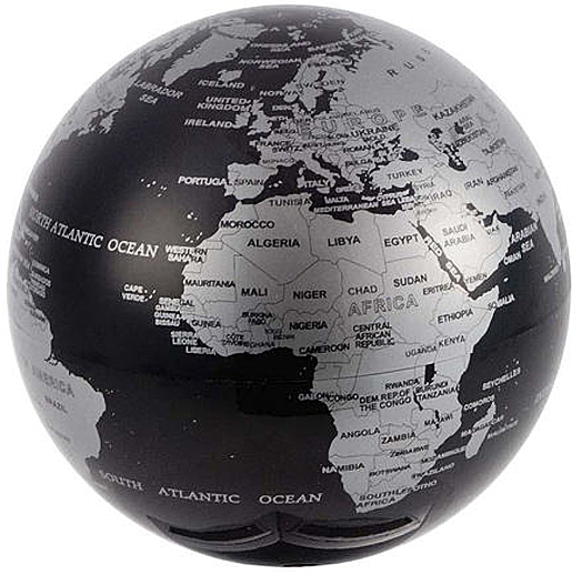 Въртящ се магичен глобус Balvi, черен