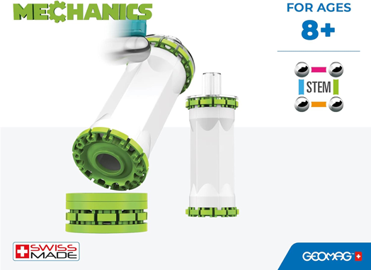 Магнитен конструктор Geomag Mechanics - Предизвикателство, 185 части