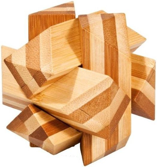 3D пъзел от бамбук - Възел, кафяв цвят