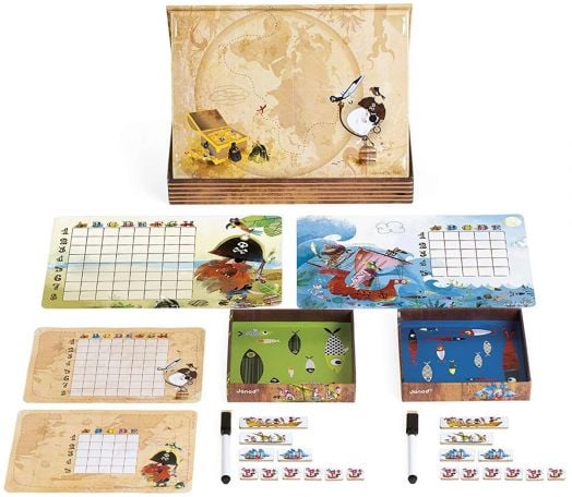 Детска игра Janod - Морска битка с пирати