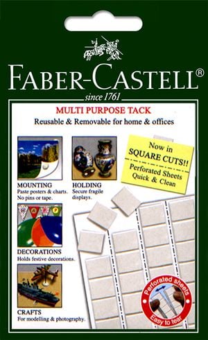 Самозалепваща канцеларска гума Faber Castell Tack-It