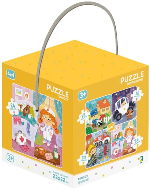 Пъзел Dodo 4 в 1: Професии