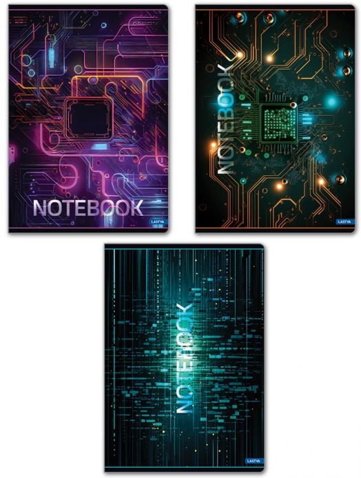 Тетрадка Lastva Matrix А5, 50 листа с широки редове