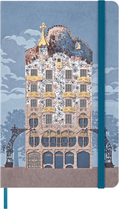 Тефтер Moleskine Casa Batllo с твърди корици и линирани страници