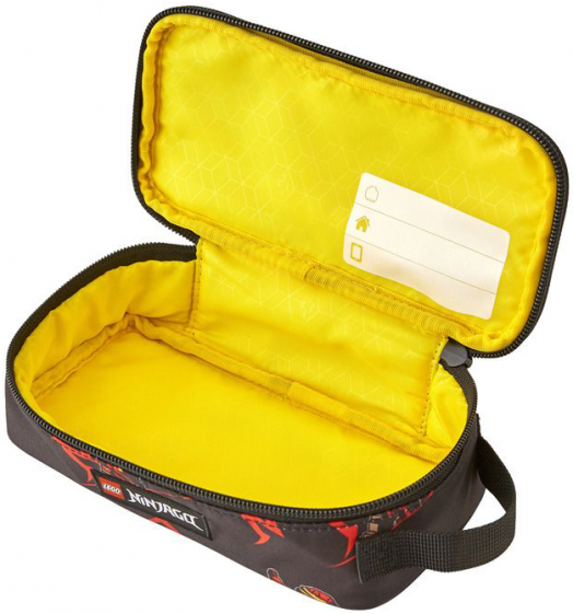 Ученически несесер Lego Ninjago Red с едно отделение и ръкохватка