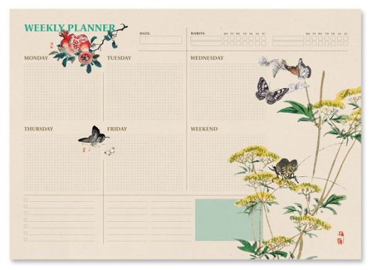 Седмичен планер Nature А3