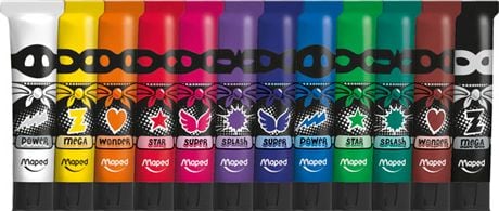 Темперни бои Maped Color'Peps, 12 цвята