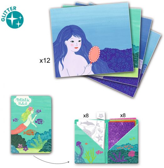 Творчески комплект Djeco: Направи колажи Ocean