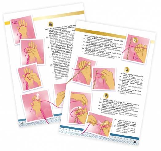 Творчески комплект Buki Be Teens - Плетиво от трико