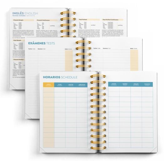 Тефтер - органайзер Miquelrius Currants от септември 2025 до август 2026 г., ден на страница