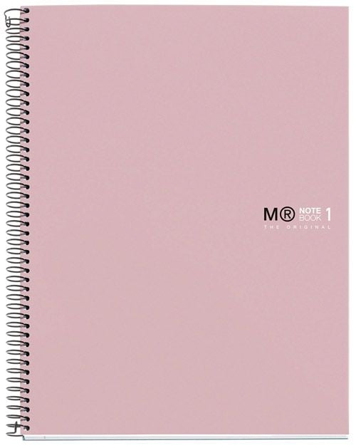 Тетрадка Miquelrius The Original Sand А5 със спирала, 80 листа на малки квадратчета